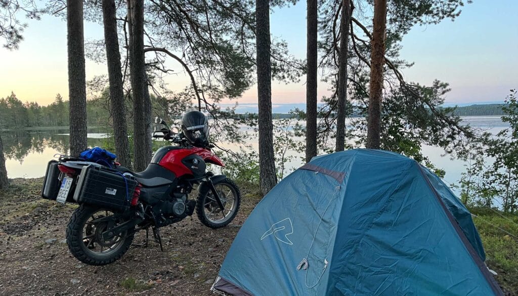 Campsite on the beach