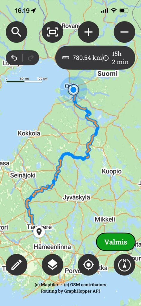 Adventure route
