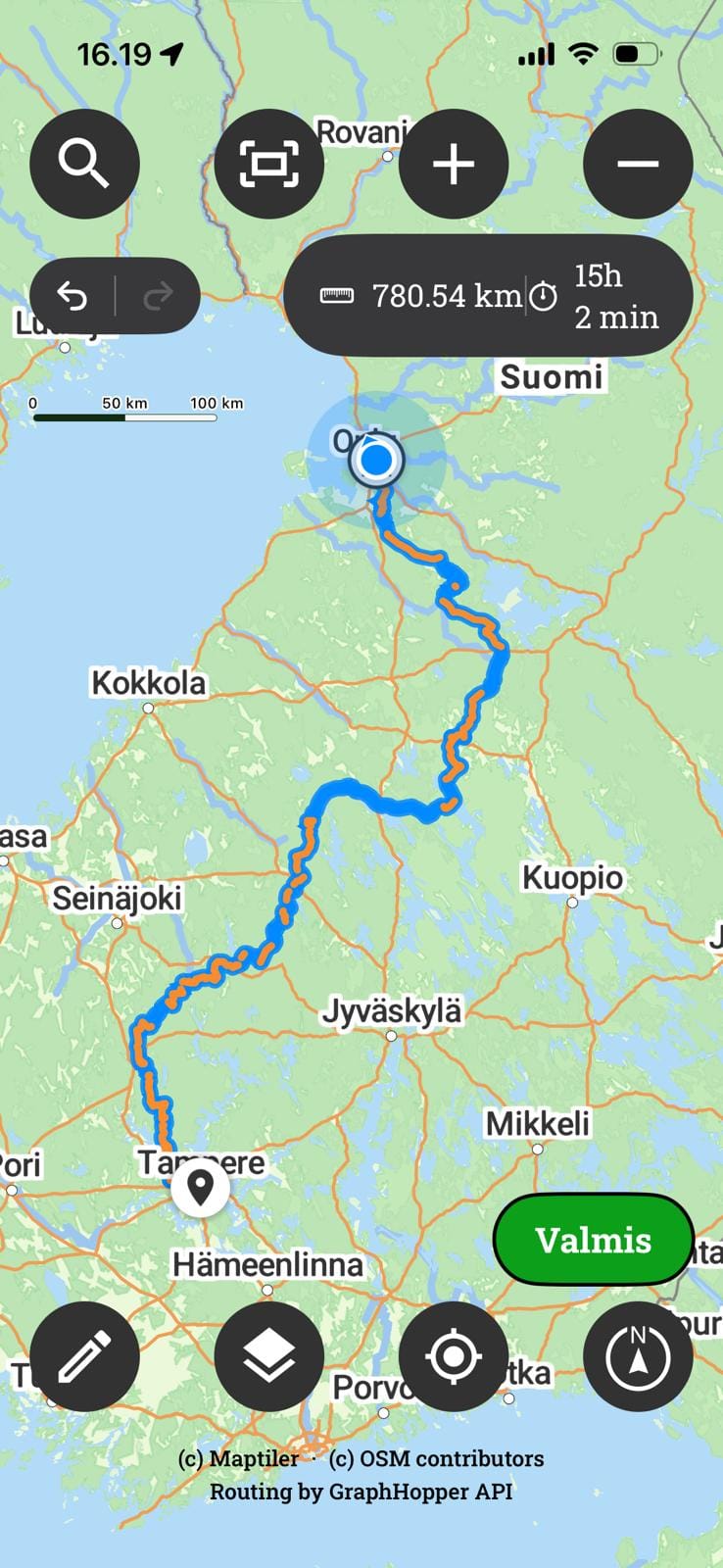 Adventure route